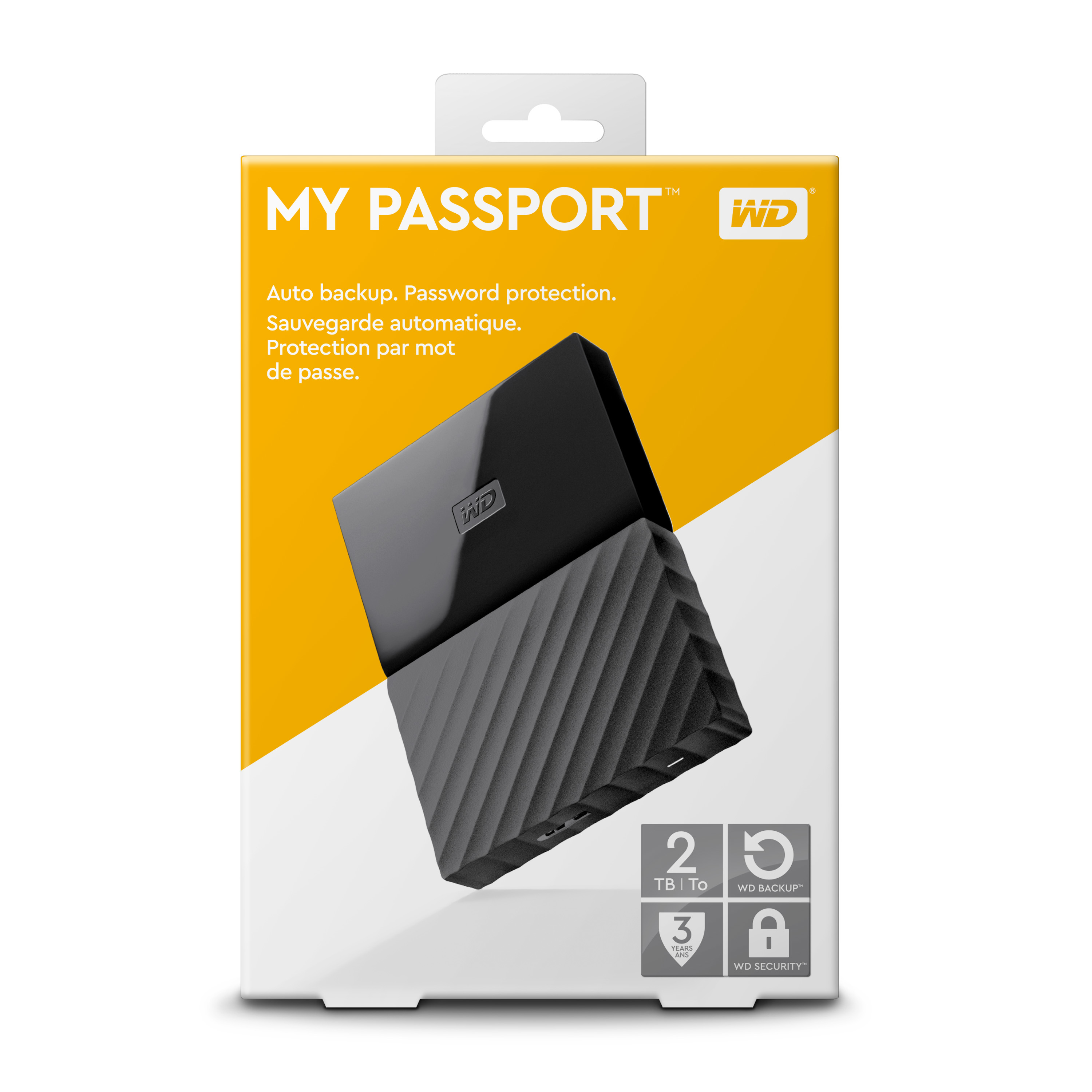 2TB WD Black My Passport Portable External Hard Drive USB3 0