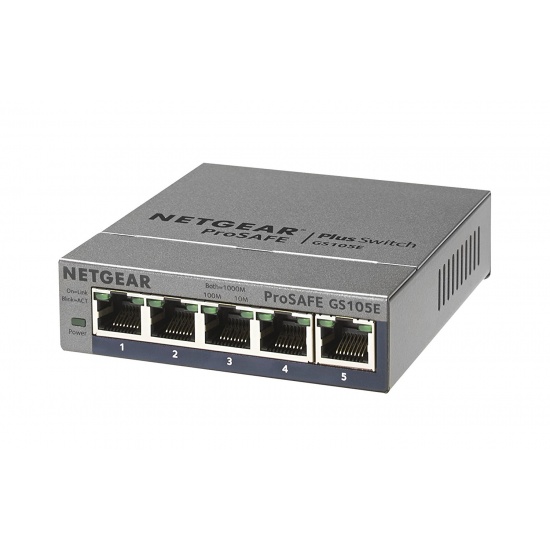 5 Port Gigabit Ethernet Switch 10/100/1000 Mbps 