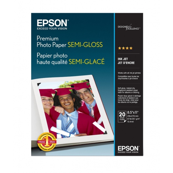 It Supplies - Epson Photo Paper Glossy, 8.5 x 11 - 100 sheets