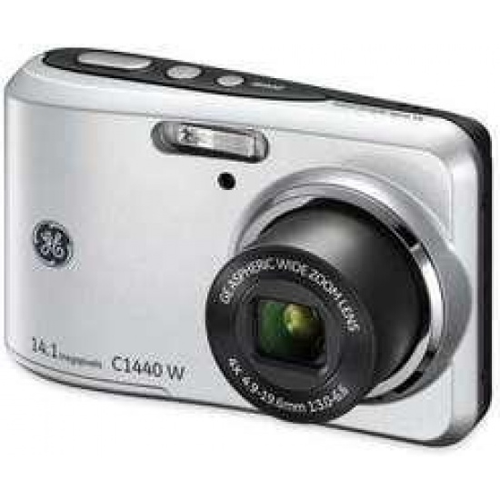 GE C1440W 14.1 Megapixel Silver Digital Camera, 4X Optical Zoom, 2.7-inch  Screen