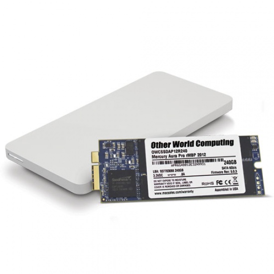 240GB OWC Aura Pro 6G SSD Envoy Pro Upgrade Kit for 2012-2013