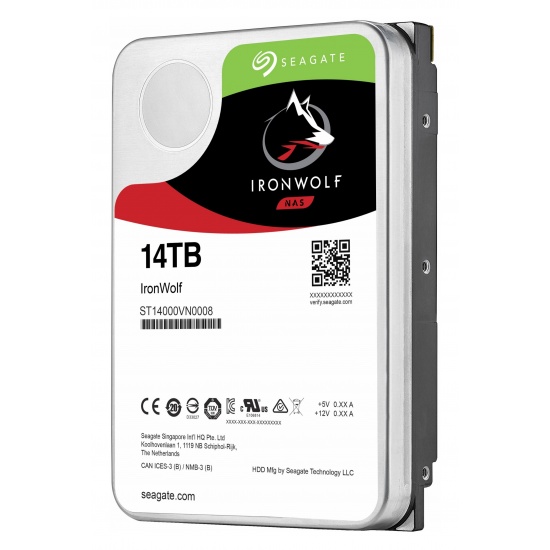 14TB Seagate IronWolf 3.5-inch 7200RPM SATA III 6Gbps 256MB Cache