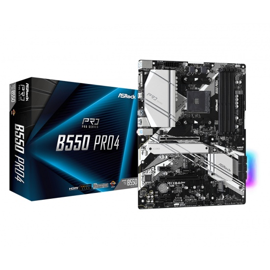 Asrock B550 Pro4 AMD AM4 ATX DDR4 SDRAM Motherboard