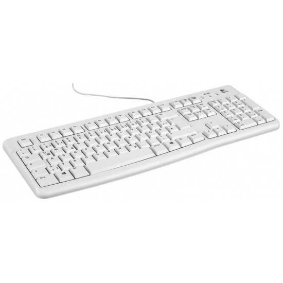 Logitech K120 Wired Keyboard - German Layout - White