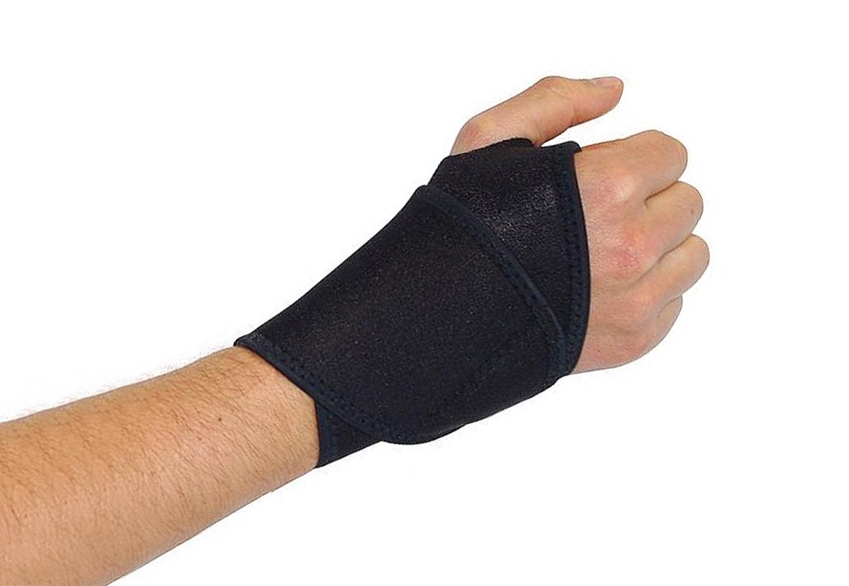 EyezOff Neoprene Wrist Wrap with Velcro Closing, One Size, Black