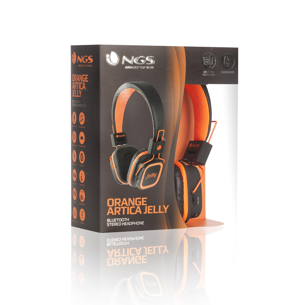 NGS Artica Jelly Wireless BT Stereo Headphones with Micro SD Card