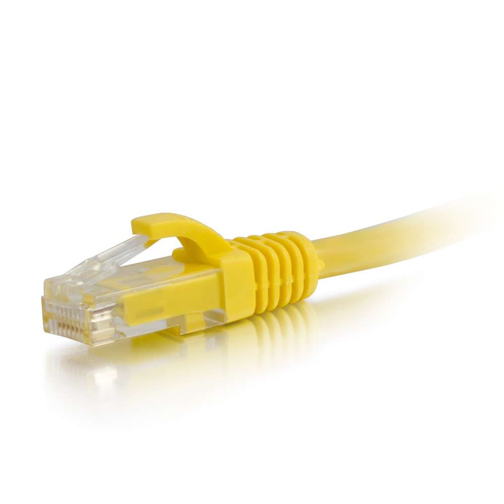C2G 27192 Cat6 550MHz 7ft Snagless Patch Cable Yellow