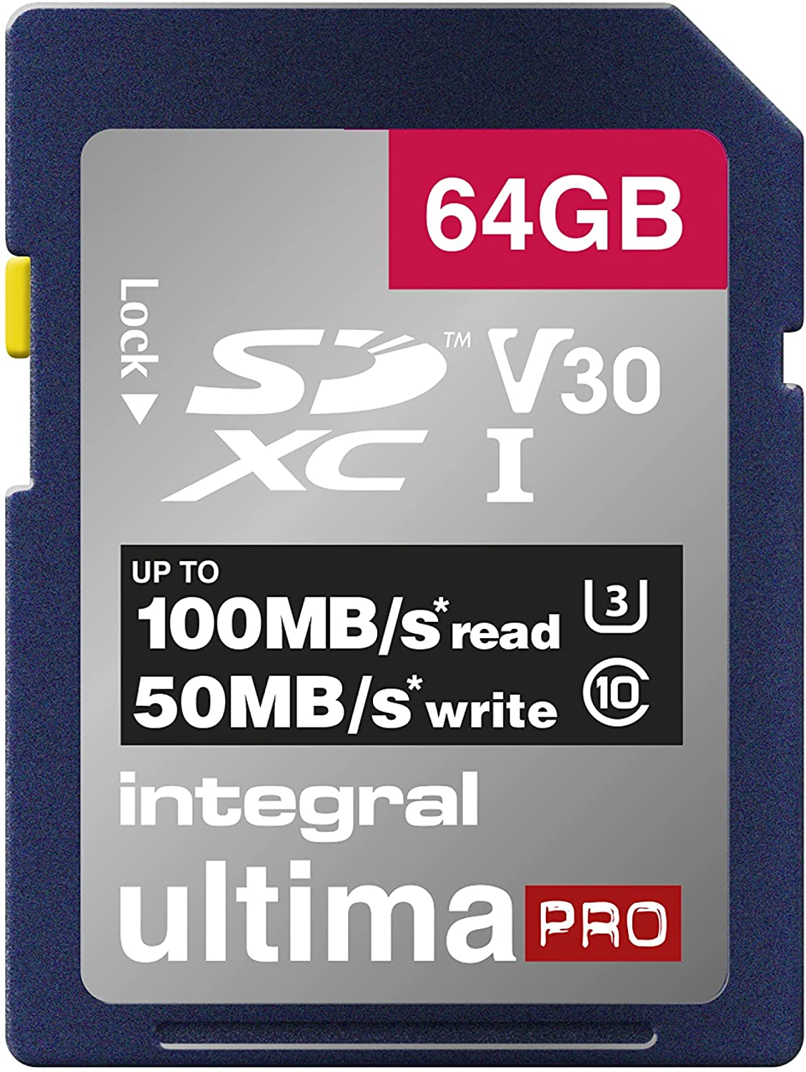 INMSDX64G-100V10, Carte SD Integral Memory 64 Go MicroSDXC