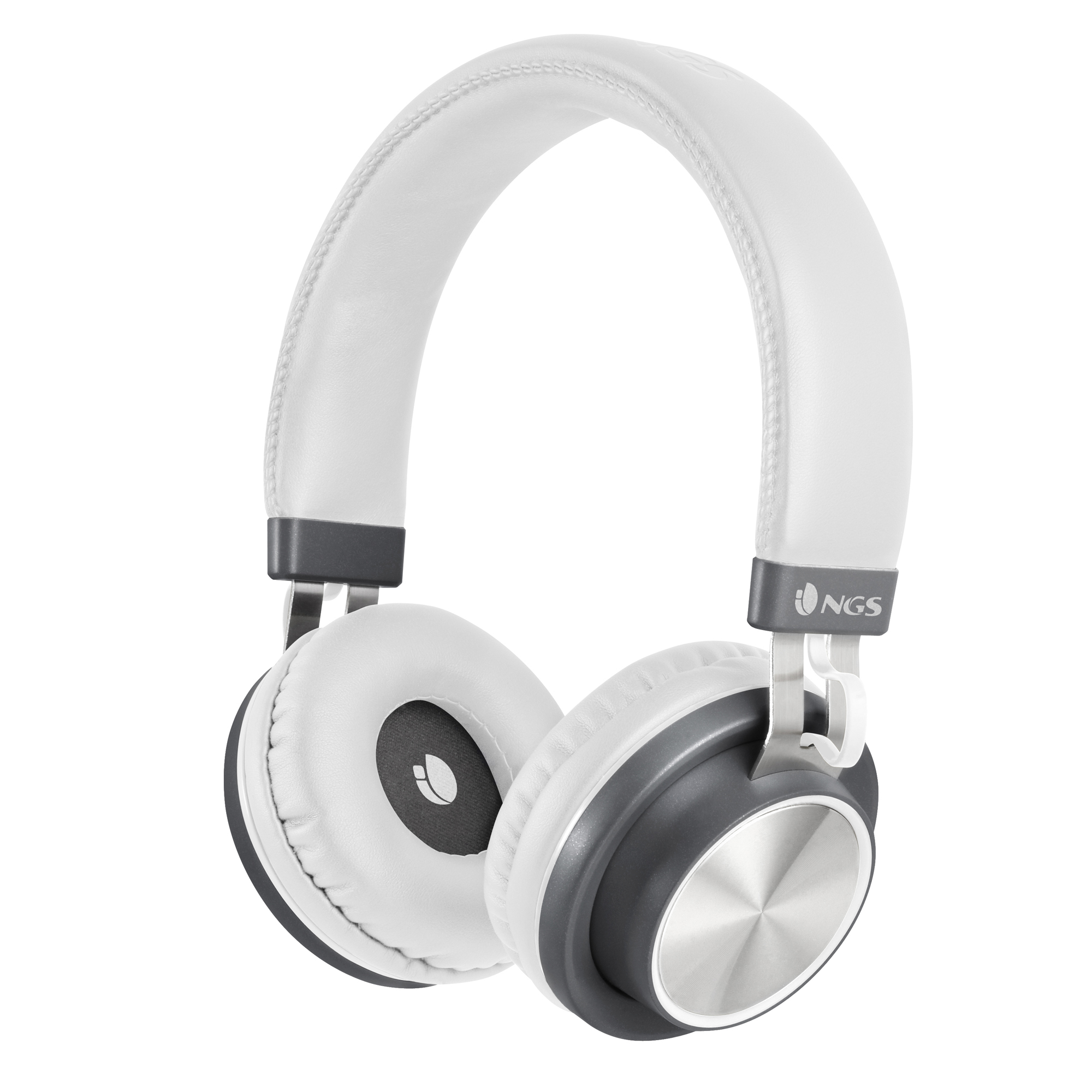 NGS Artica Patrol Wireless BT Stereo Headphones White