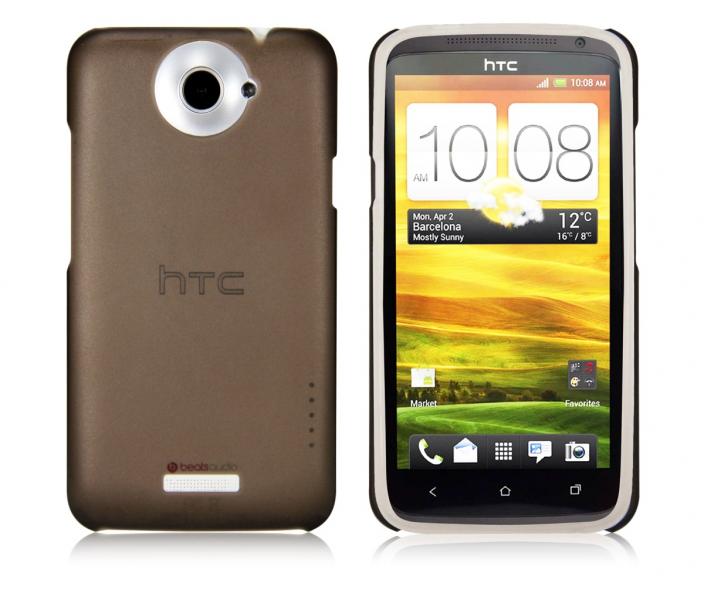 Frosted Black Snap-On Case Screen Protector for HTC One