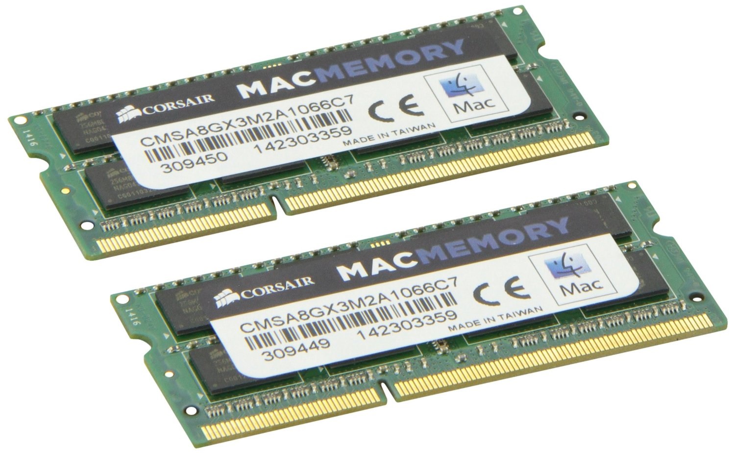 Corsair Mac Memory SO-DIMM 8 Go (2x 4 Go) DDR3 1066 MHz CL7  (CMSA8GX3M2A1066C7) - Achat Mémoire PC Portable Corsair pour professionnels  sur