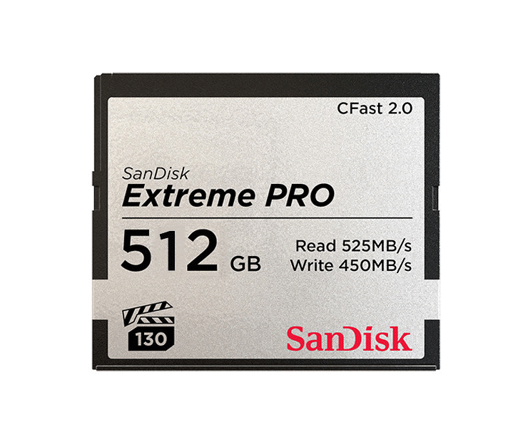 512GB SanDisk Extreme Pro CFast 2.0 Memory Card