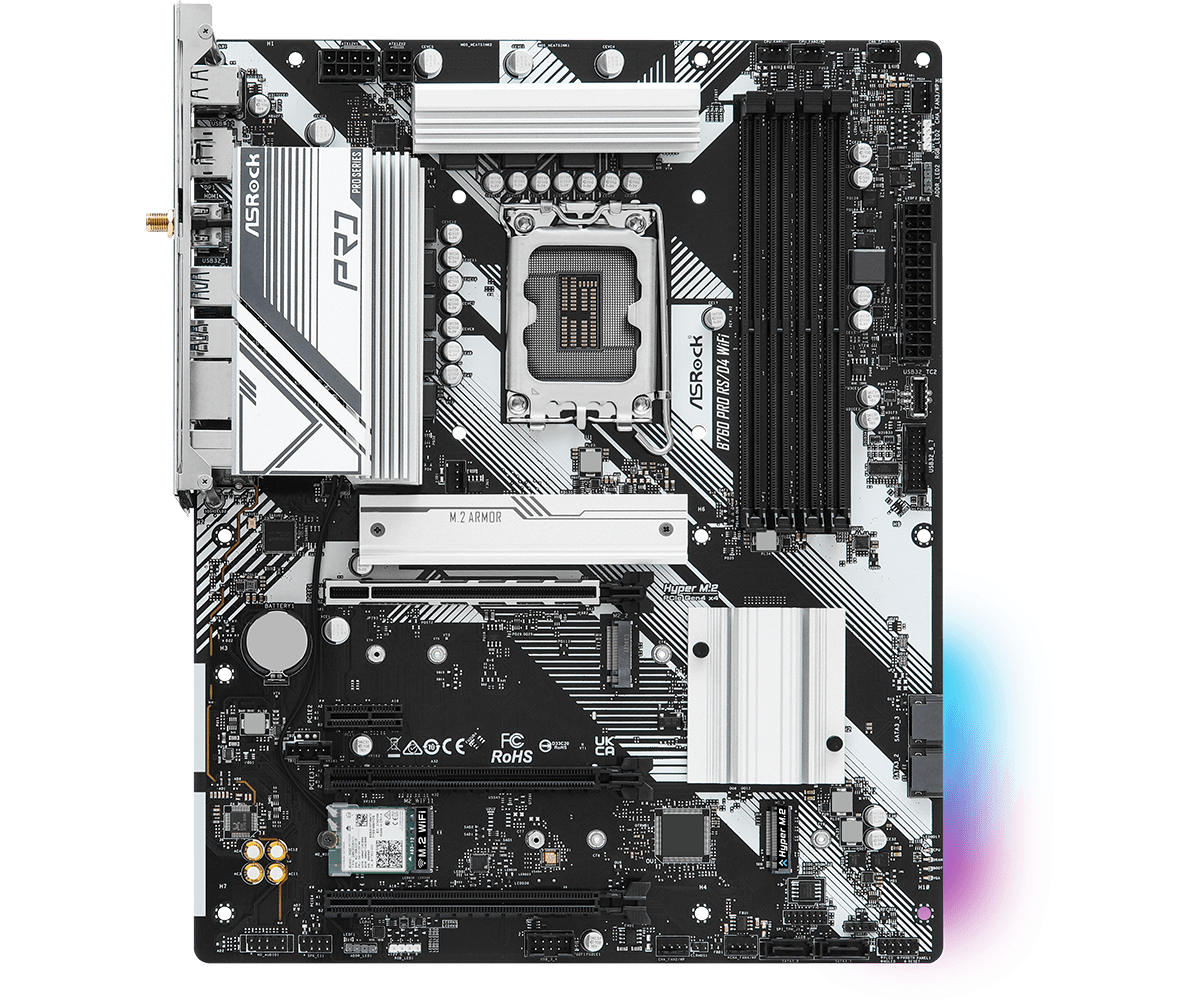 Asrock B760 Pro RS/D4 WiFi Intel B760 LGA 1700 ATX