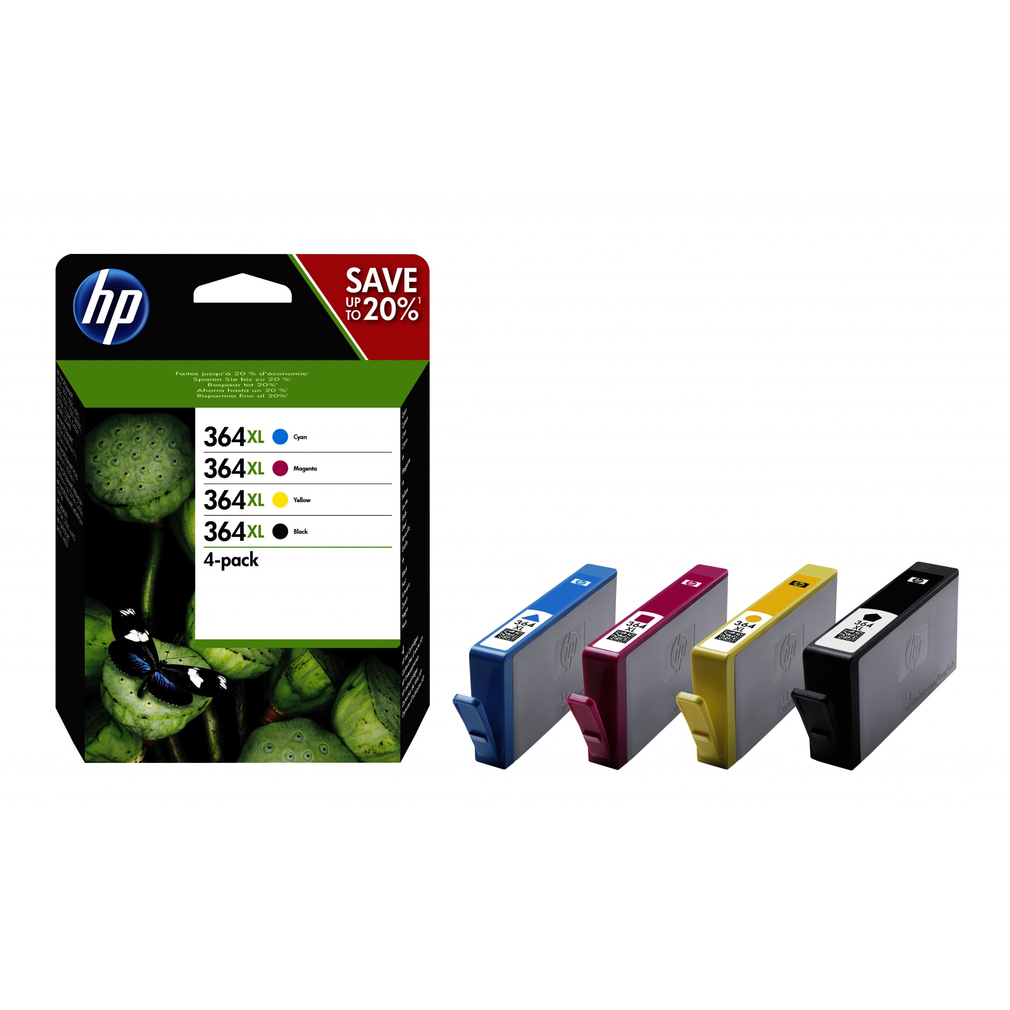 Horizontaal gemak droom HP 364XL Multi-pack Ink Cartridges (Black, Cyan, Magenta, Yellow)