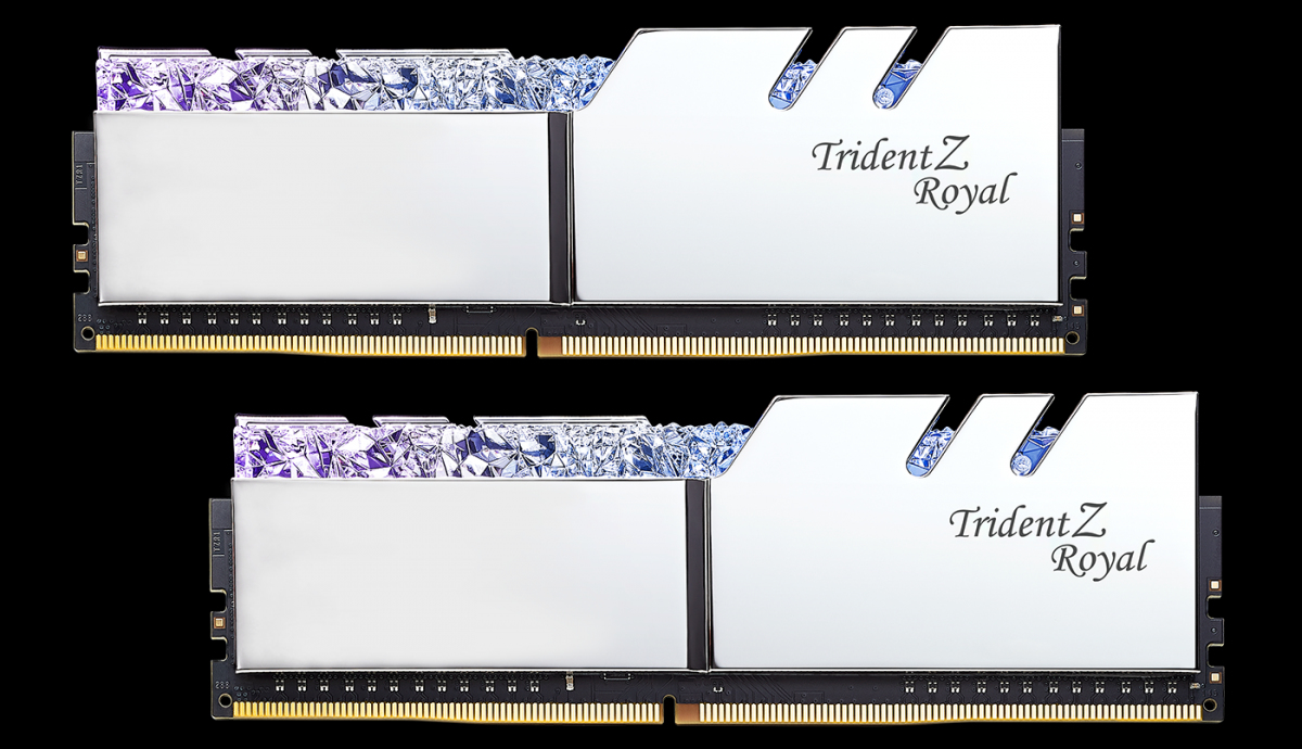 16GB G.Skill DDR4 Trident Z Royal Silver 5333Mhz PC4-42600 CL22