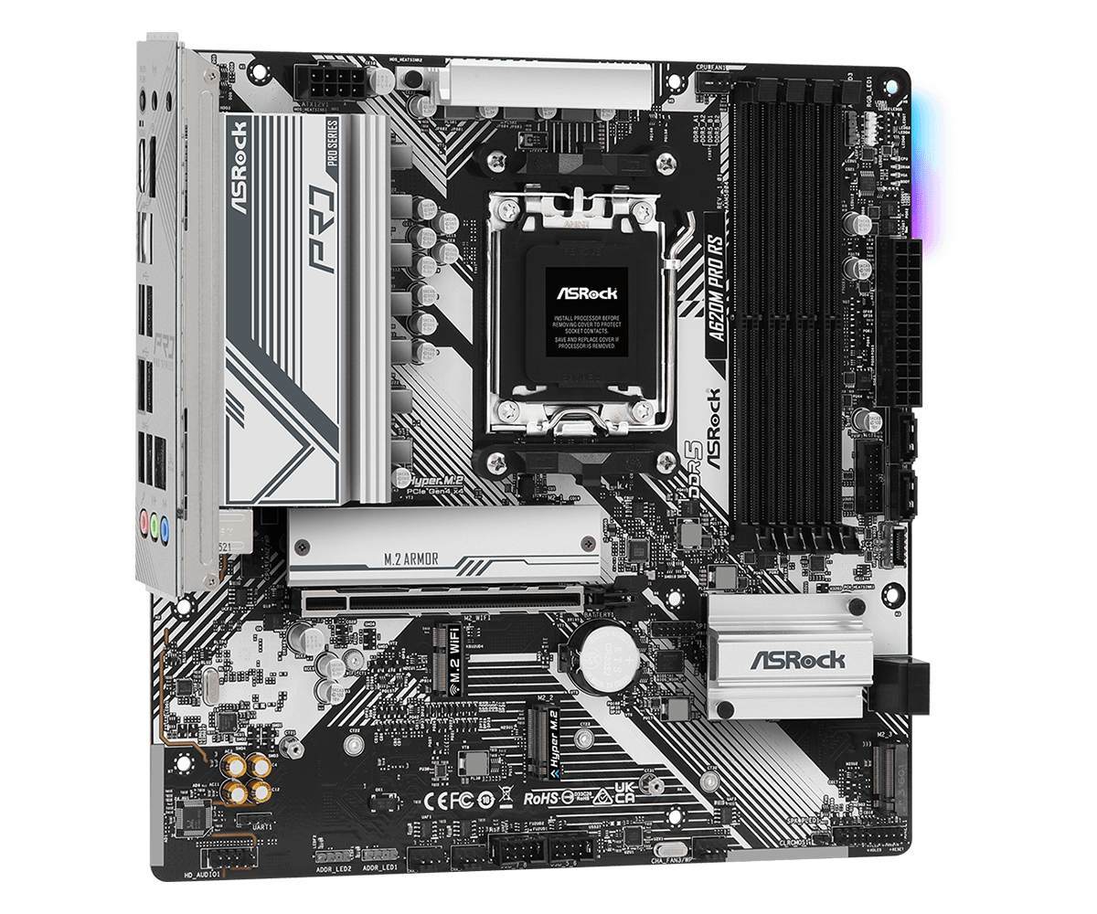 Scheda Madre AsRock A620M Pro RS (AM5) mATX - DaxStore S.R.L.S.