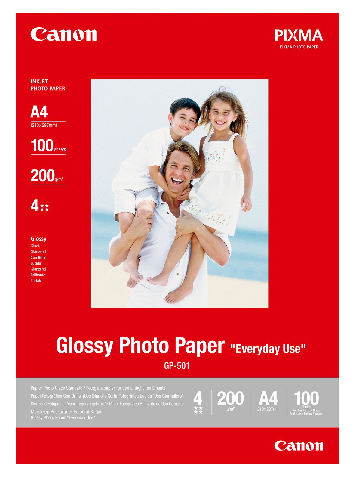 Corrupt Geavanceerd Rechthoek Canon Glossy A4 Photo Paper - 100 Sheets
