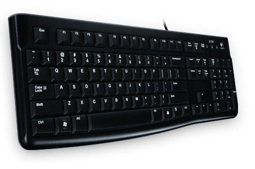 Logitech K120 ĄŽERTY Lithuanian USB Keyboard - Black