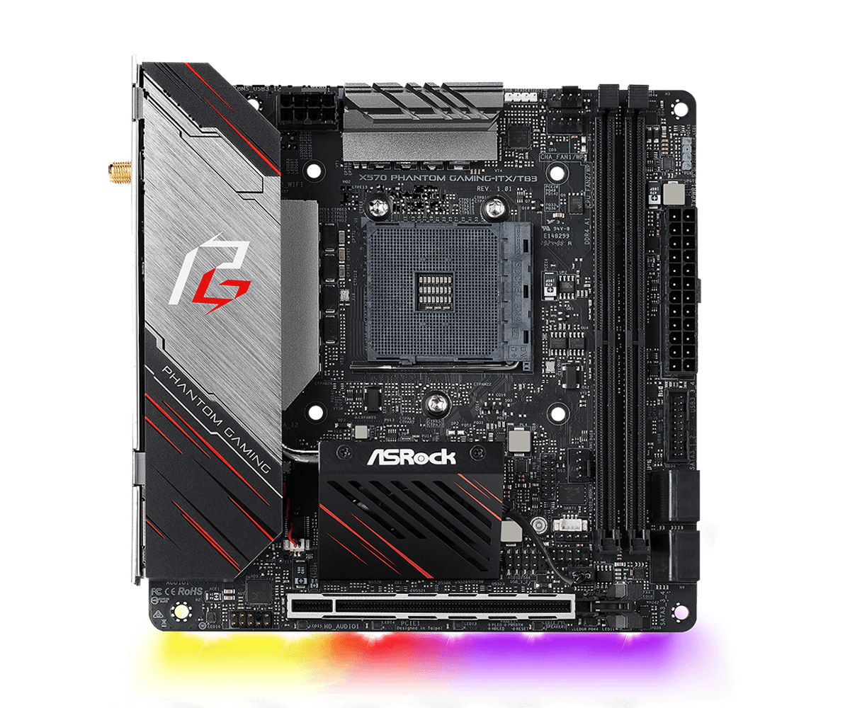 Asrock X570 Phantom Gaming ITX AMD X570 AM4 Mini ITX DDR4-SDRAM Motherboard