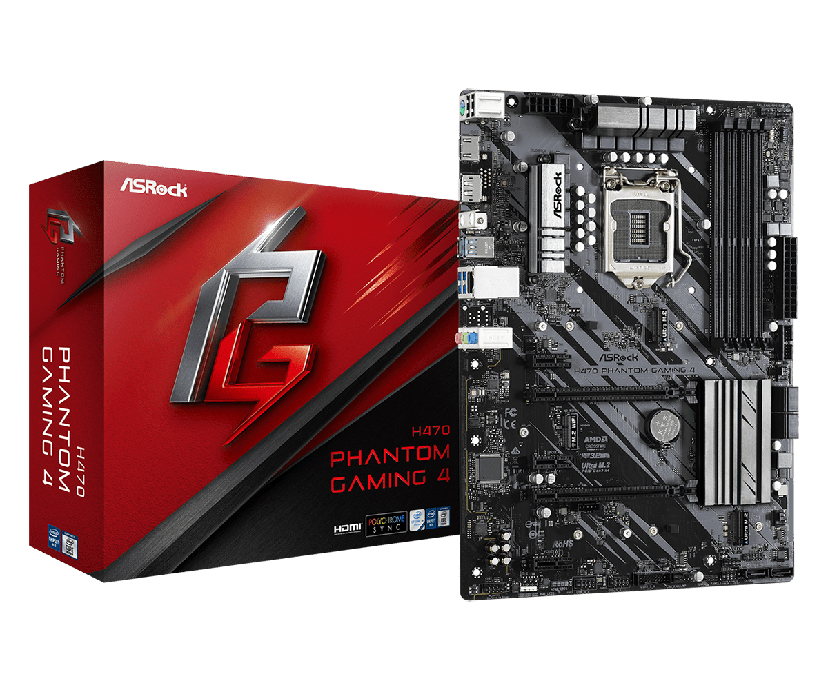 Материнская плата asrock h470 phantom gaming 4 какие процессоры подходят