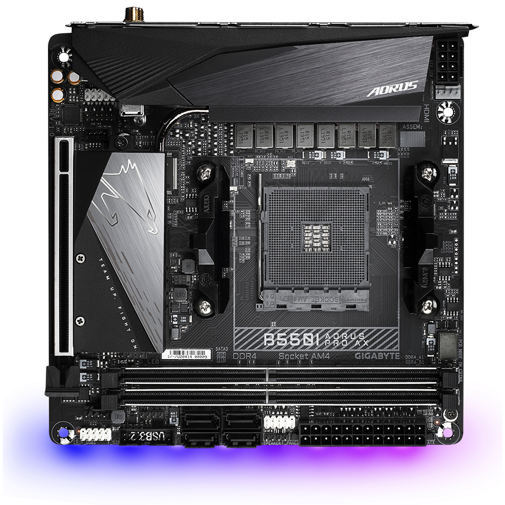 Gigabyte AMD B550I Aorus Pro AX AM4 Mini ITX DDR4-SDRAM Motherboard