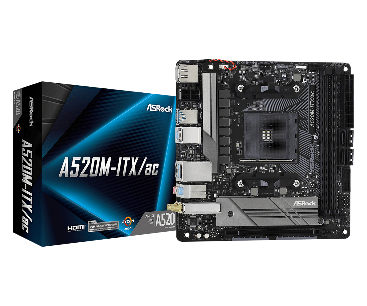 Gigabyte A520i Ac Amd Ryzen Am4 Mini Itx Direct Phases Digital Pwm