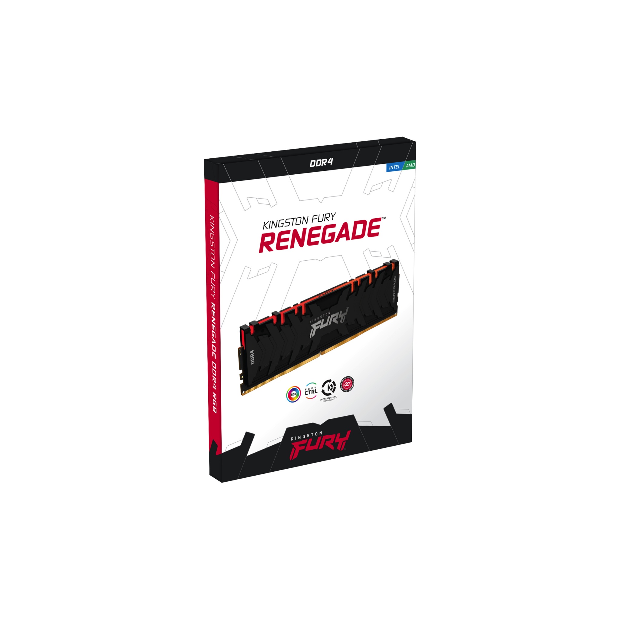 16GB Kingston Fury Renegade RGB 3200MHz DDR4 Memory Module 1 x 16GB