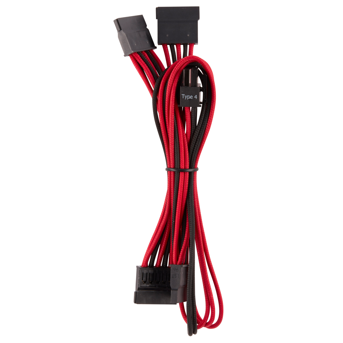Individually Sleeved SATA Cable - Red