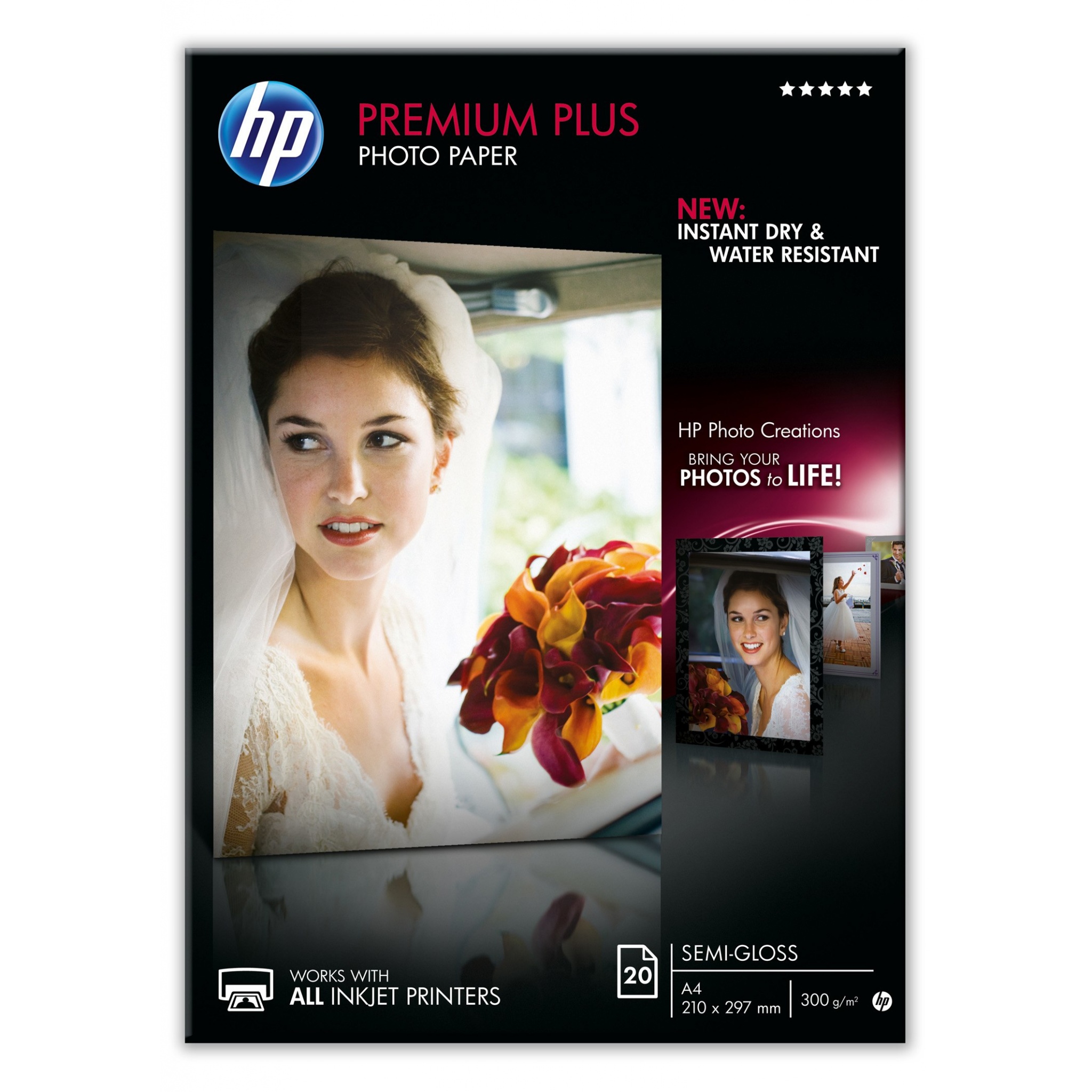 Hp Semi Glossy A4 8 5x11 Premium Plus Photo Paper 20 Sheets