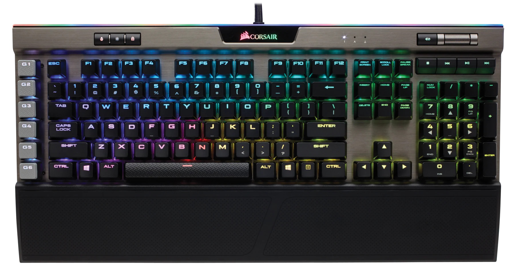 Corsair K95 Platinum Rgb Wired Usb Gaming Keyboard Us English Layout