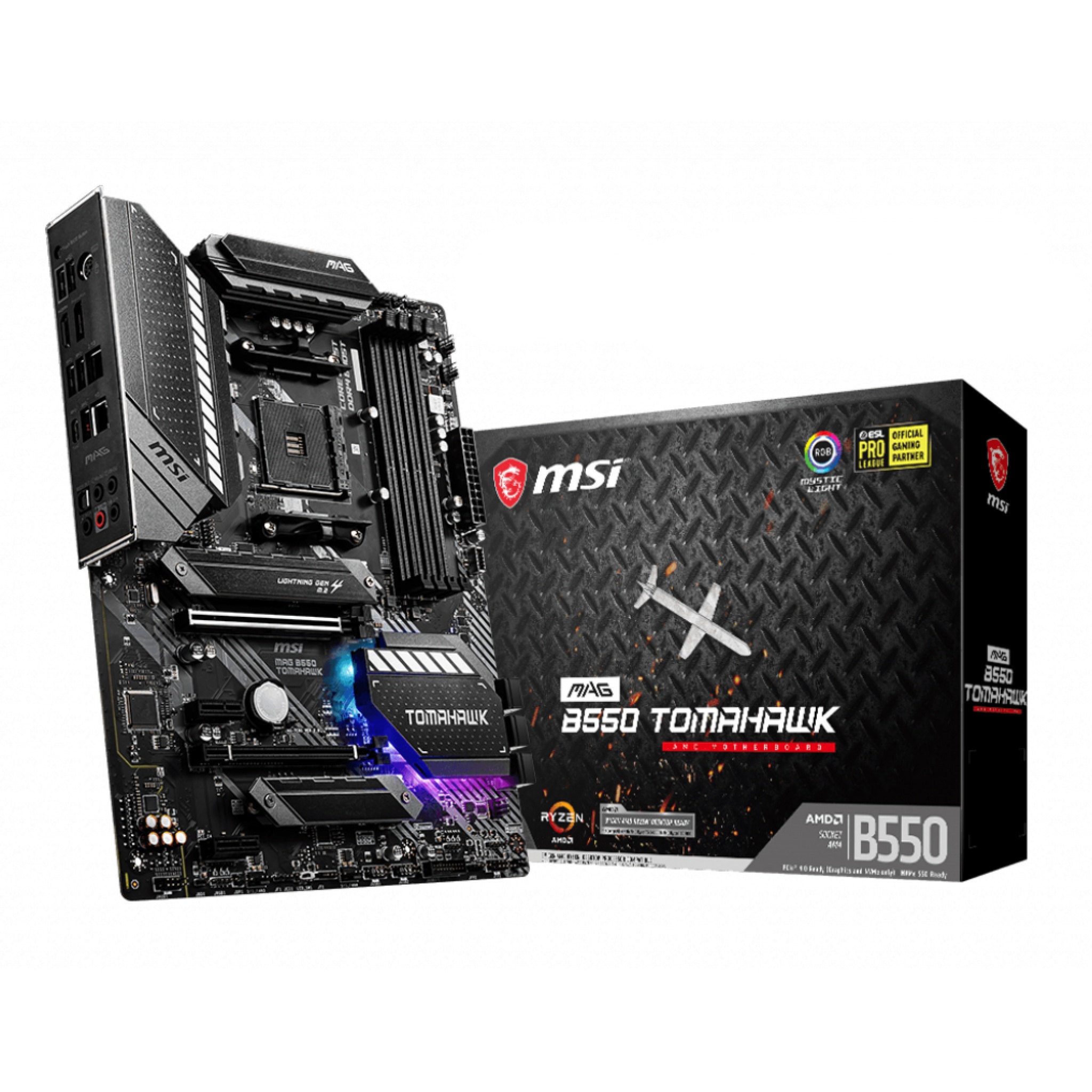 MSI MAG B550 Tomahawk AMD AM4 DDR4 ATX Motherboard