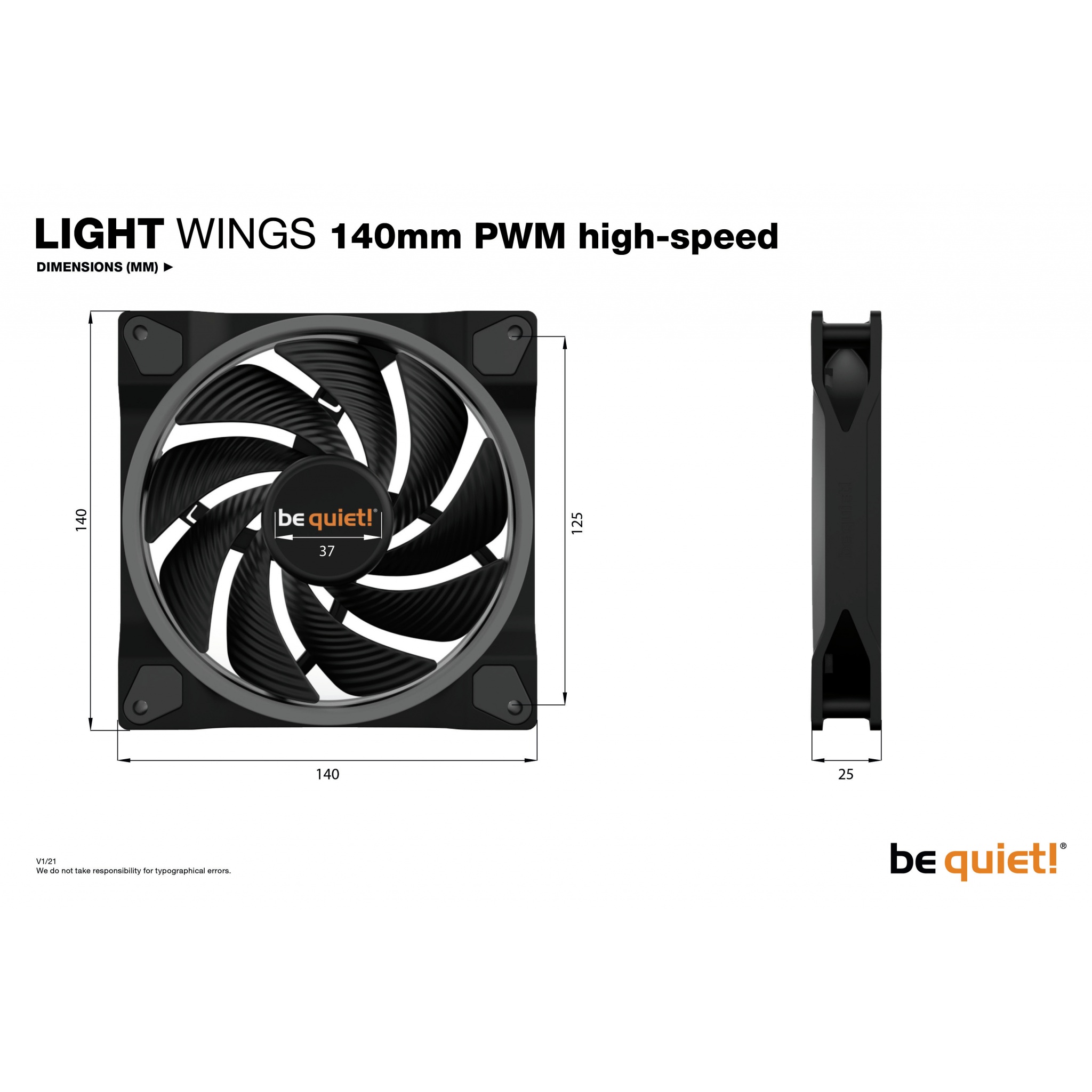 be quiet! Pure Wings 2 140mm PWM