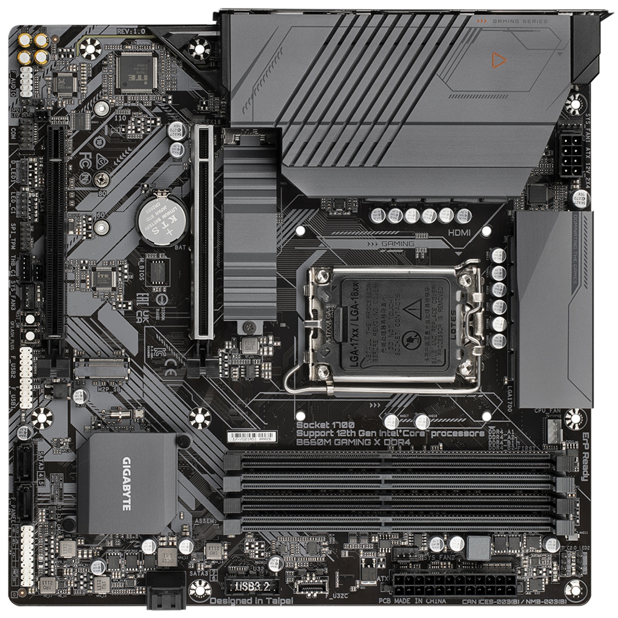 Gigabyte B660M GAMING X Intel LGA 1700 Micro ATX DDR4 Motherboard