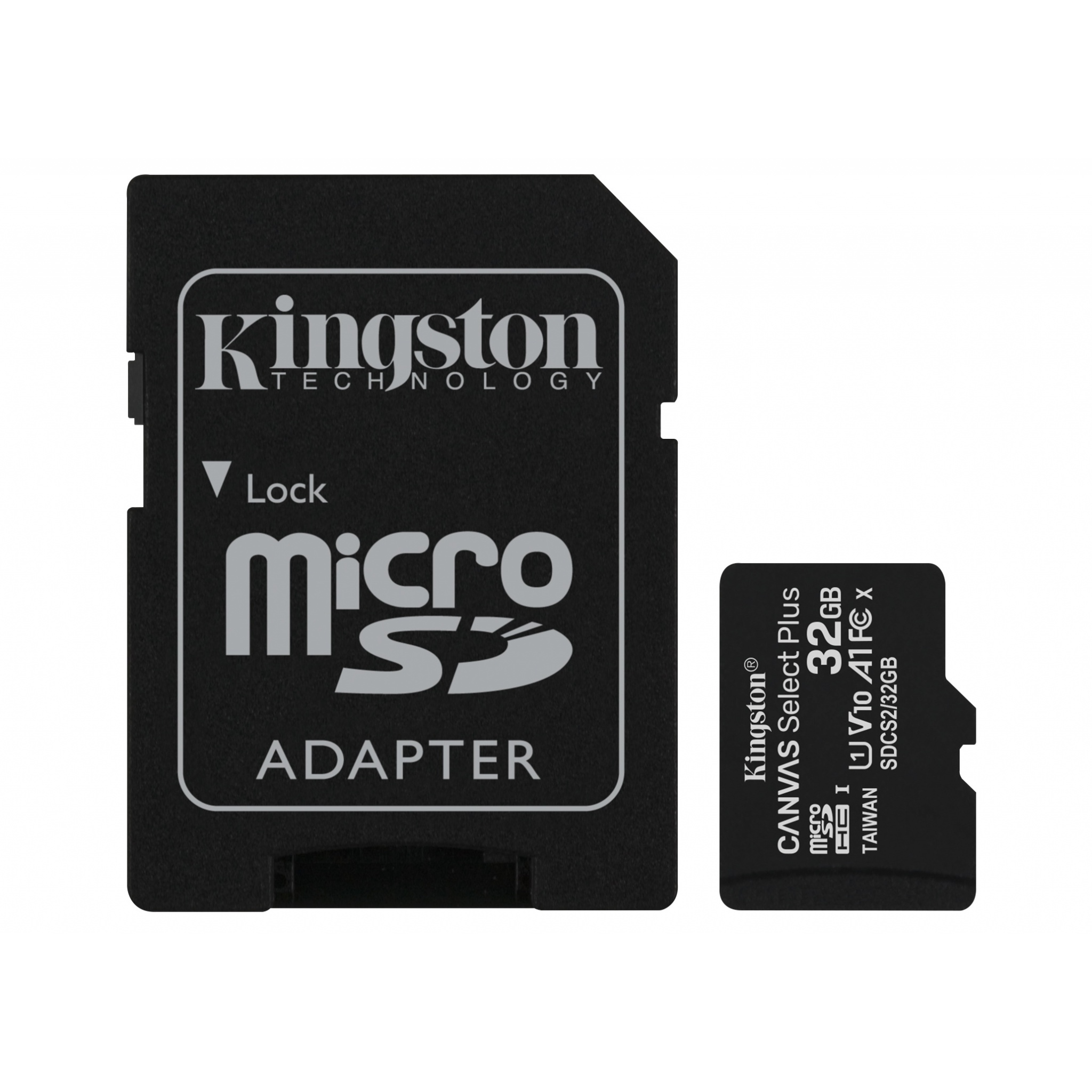 Карта памяти microsdhc uhs i u1 kingston canvas select plus 32 гб