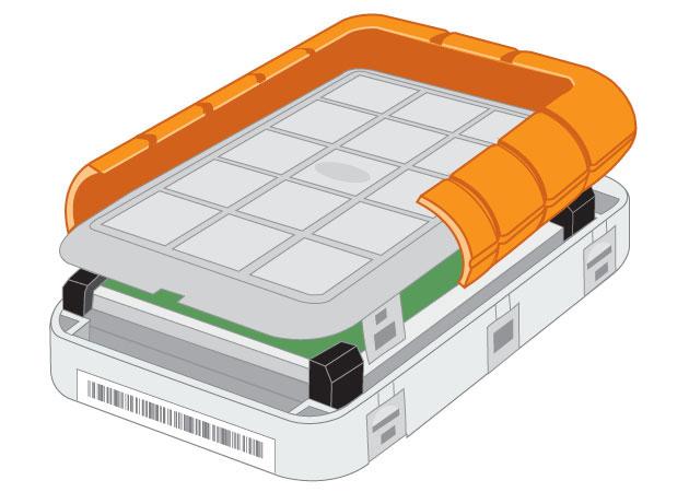 2TB LaCie Rugged Triple Interface Hard Disk (USB3.0, USB2.0, 2x