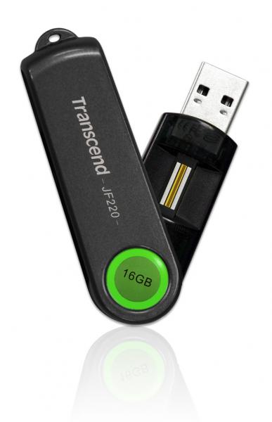 16GB Transcend JetFlash 220 Biometric Fingerprint USB2.0 Flash Drive