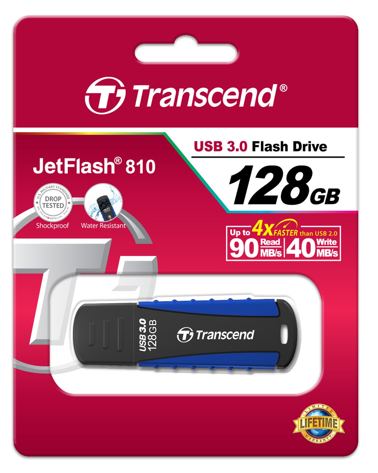 128GB Transcend JetFlash 810 USB3.0 Rugged Flash Drive